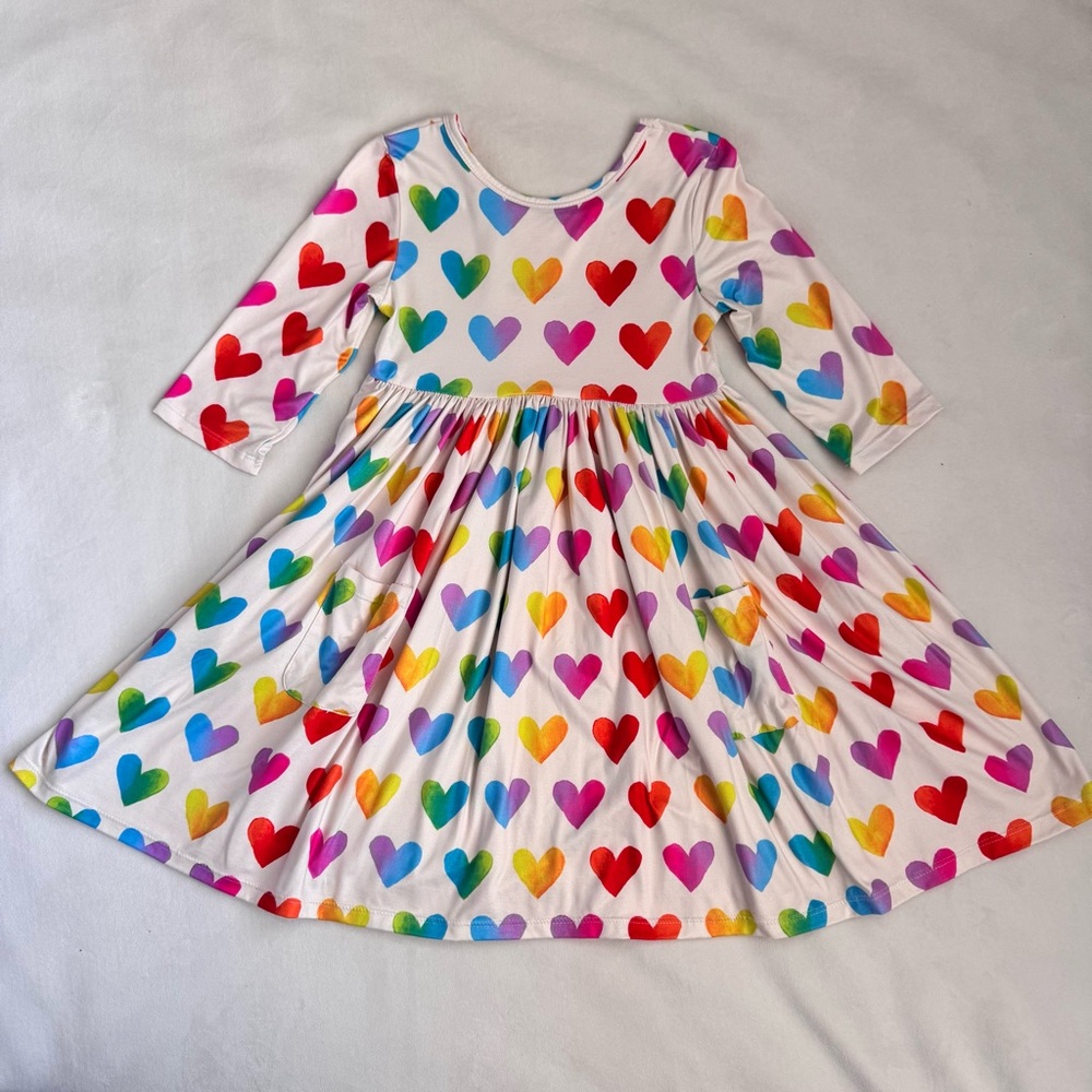 Mila & Rose 3/4 Sleeve Pocket Twirl Dress
